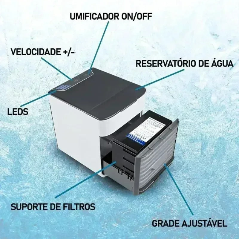 Mini Ar Condicionado Climatizador Umidificador